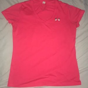 HOT PINK UNDER ARMOUR DRI FIT T-SHIRT 💕